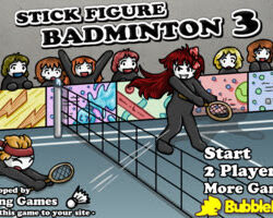 Stick Figure Badminton 3