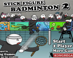 Stick Figure Badminton 2